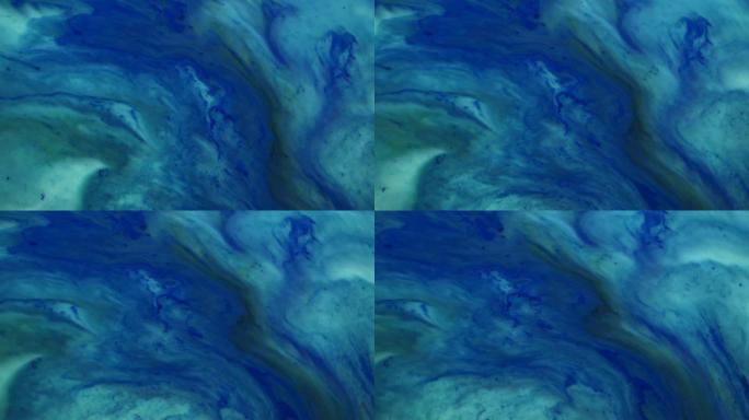 大理石抽象亚克力背景。蓝色大理石花纹艺术品纹理。