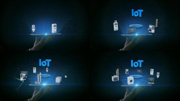 升降智能垫，平板电脑，'IoT' 连接显示器，微波炉，灯泡，洗衣机，空调，音频，咖啡壶，智能家电，4