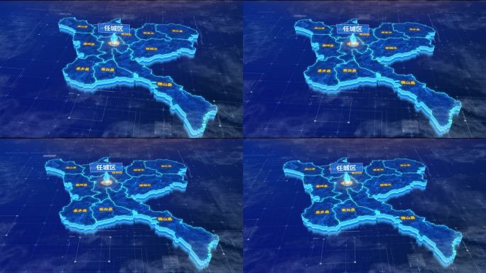 济宁市任城区蓝色三维科技区位地图