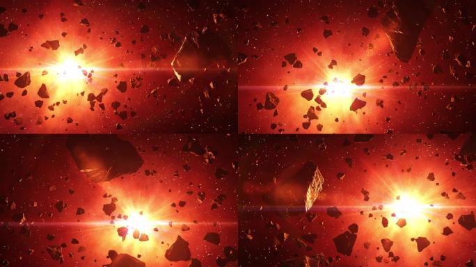 4K.红星射线中的小行星带。