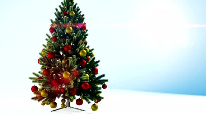 圣诞快乐背景视频圣诞树