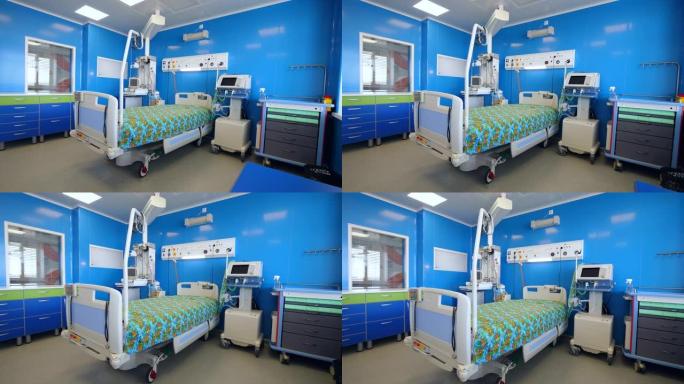 现代医务室配有床和设备