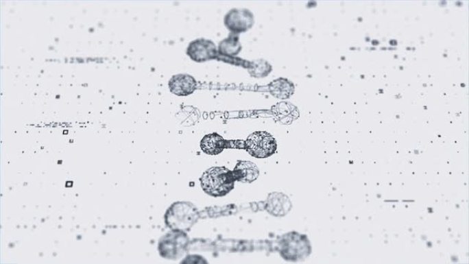 DNA显示虚拟数字化数据流