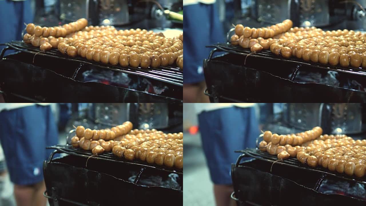 泰国街头小吃: 香肠
