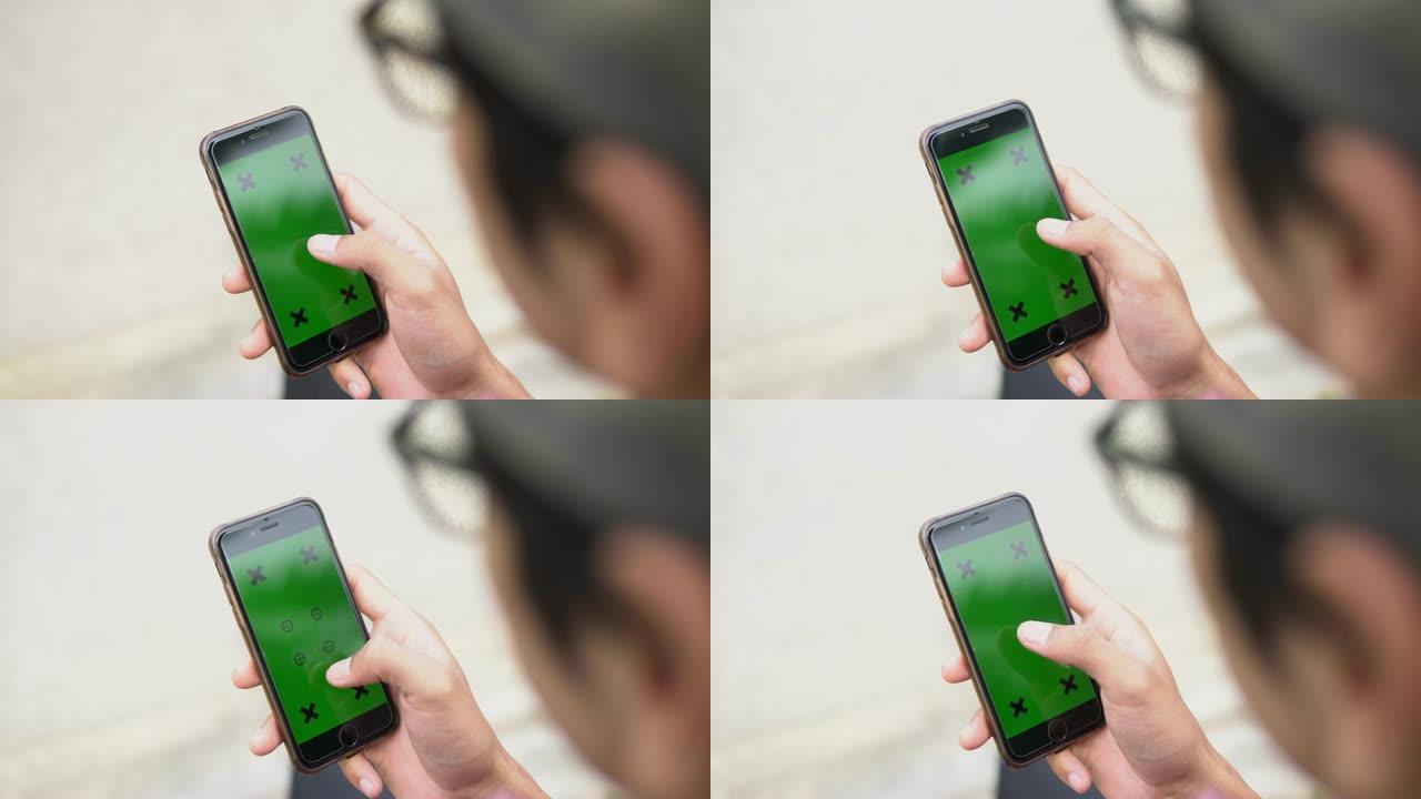 智能手机绿屏智能手机绿幕绿屏触屏划屏虚拟