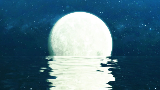 宽屏水上明月AE模板