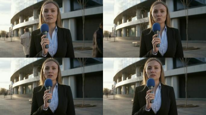 现场女新闻记者现场女新闻记者外国人BBC