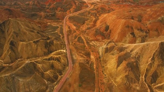 张掖国家地质公园彩色岩层