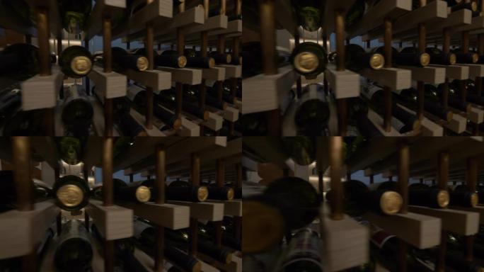 酒窖里的葡萄酒酿酒工艺生产车间红酒生产