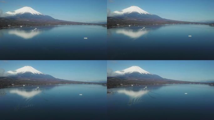 富士山的鸟瞰图富士山航拍富士山美景日本富