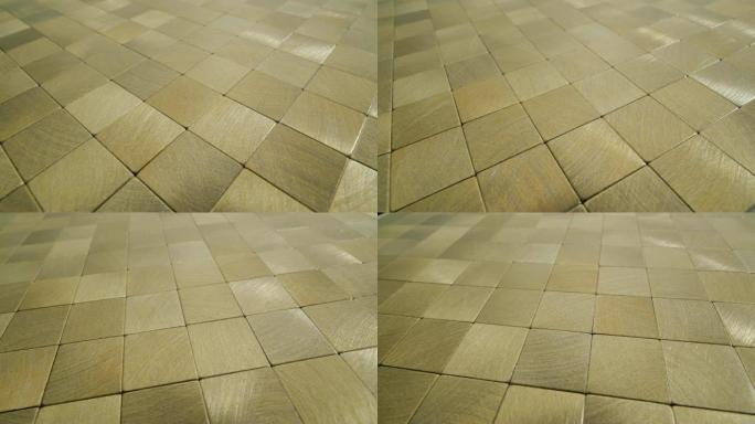 抽象正方形背景。地砖木纹