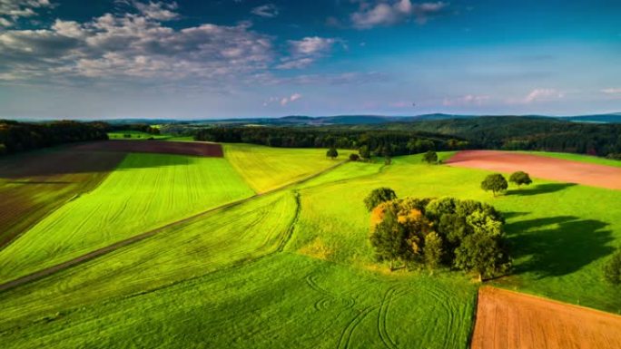 空中: 德国的农田
