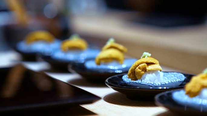 Uni寿司海鲜拼盘寿司刺身日料理生吃海鲜