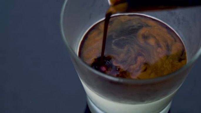 Panna cotta with espresso