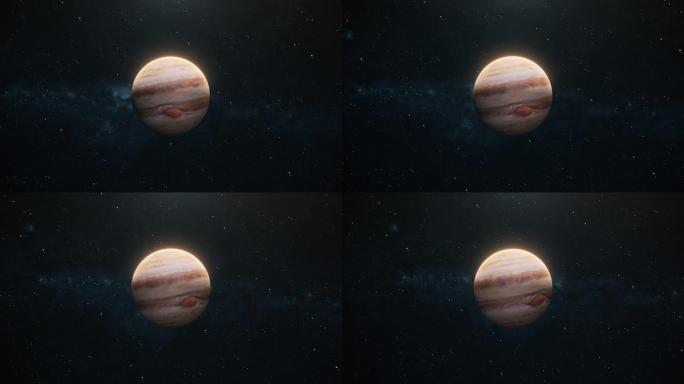开放空间中的木星