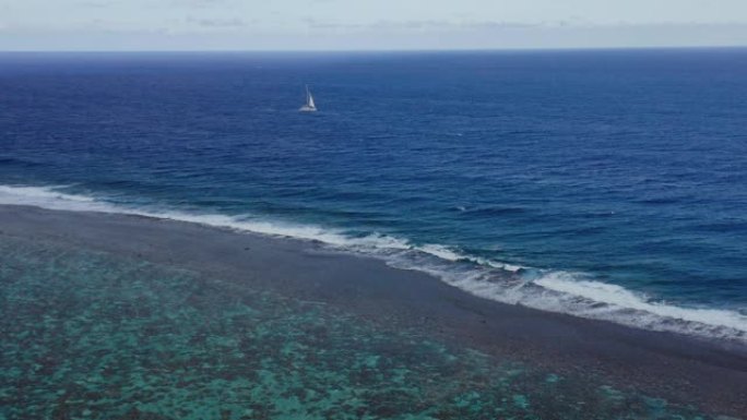 海上帆船国外旅游海边