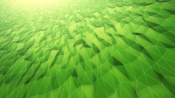 抽象几何图案背景 (绿色)-循环