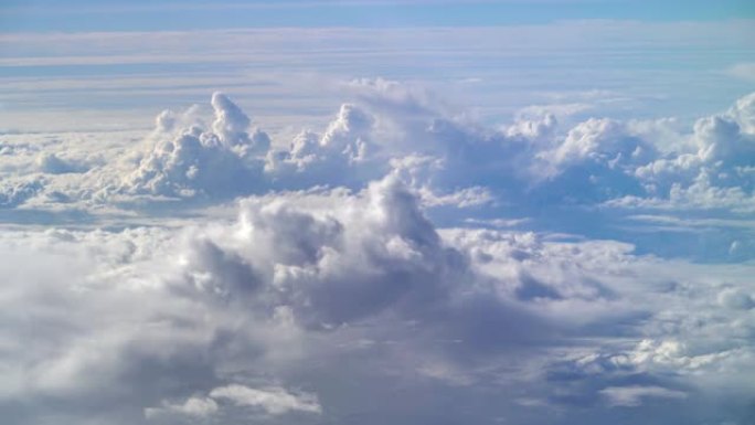 从云层上方拍摄的4k云景景观