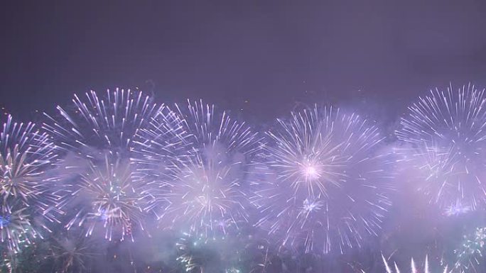 烟花庆祝概念动画的节日活动，如圣诞节，新年