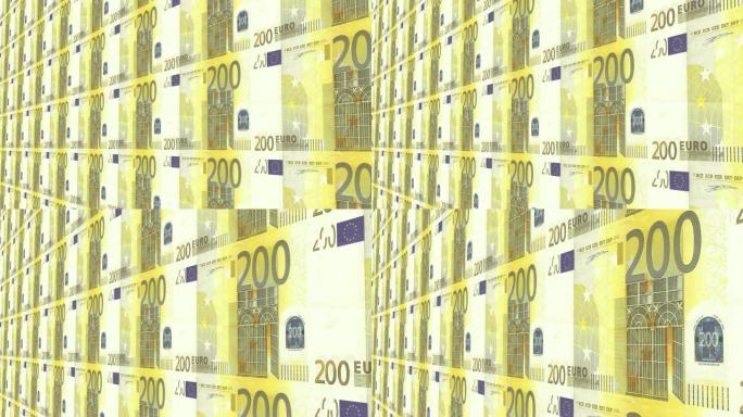 欧元，货币，纸币，纸币，银行，200欧元纸币