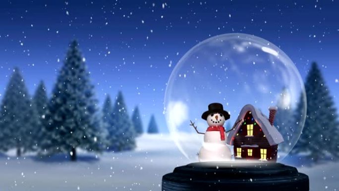圣诞雪球雪花圣诞雪球圣诞节背景