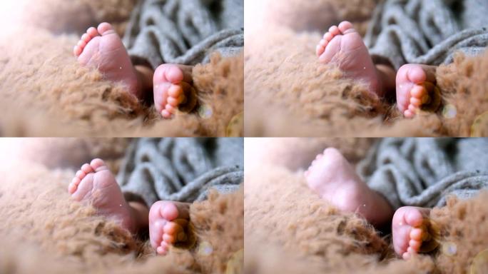 新生婴儿的小脚新生儿小脚丫幼儿脚丫特宝宝