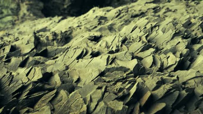 Reynisfjara黑沙滩岩层。