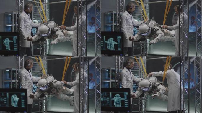 科学家和宇航员测试零重力条件