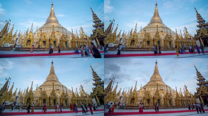 缅甸仰光的大金塔缅甸仰光大金塔寺院