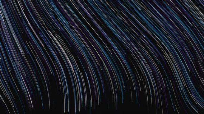 彩色霓虹波图案星空星轨抽象线条生长