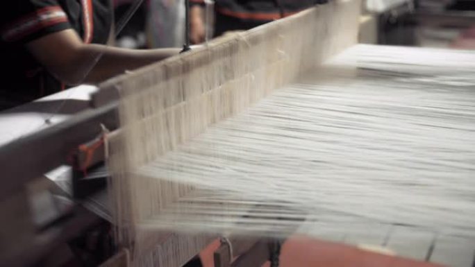 古代泰国手工编织针织工厂车间
