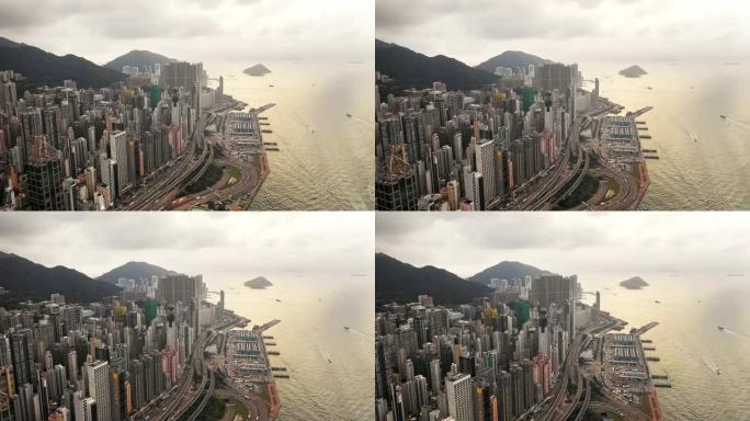 香港是一个濒临水边的城市