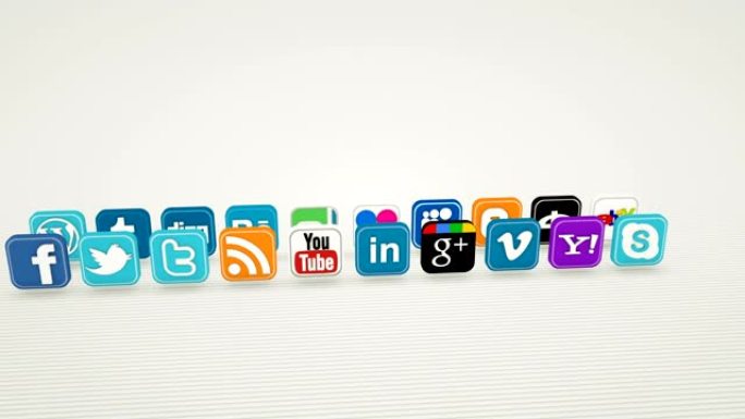 社交网络，社交媒体，市场营销，互联网概念。