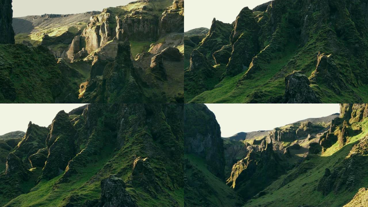冰岛塔吉尔峡谷。