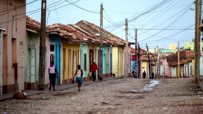 古巴特立尼达的街道