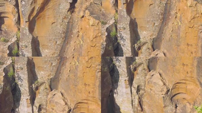 岩石上的特写大山群山山川峡谷裸露