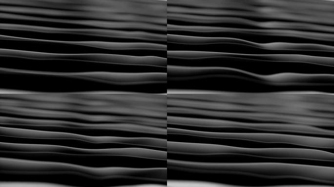 以波浪起伏为主题的抽象技术动画。