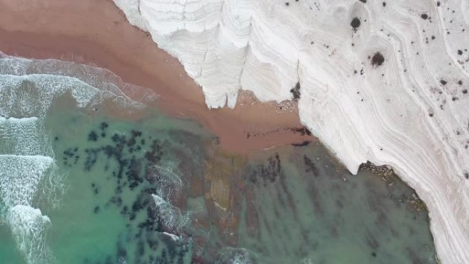 天堂海滩海风轻拂沙滩日海浪拍岸