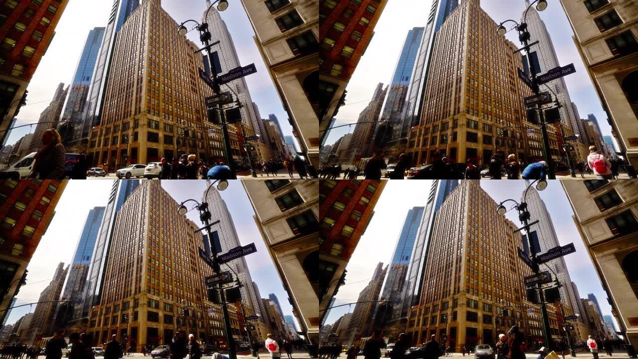 纽约大厦的经典概念视图。34街。