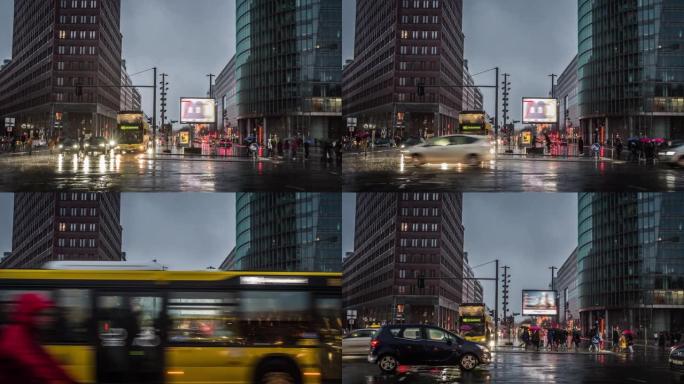 柏林的雨天-波茨坦广场