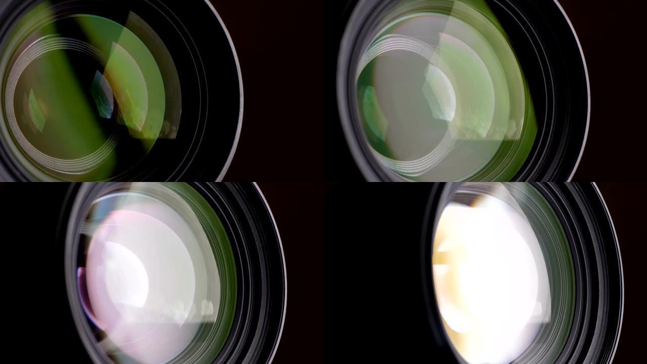 相机镜头摄像机照相机玻璃彩色镀膜虹膜