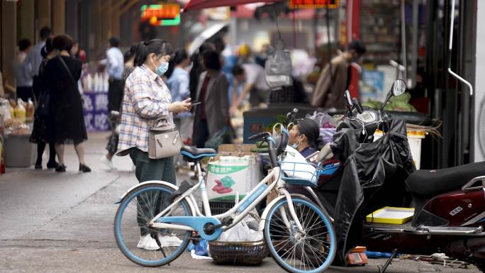 4K农贸市场菜市场市井气息空镜