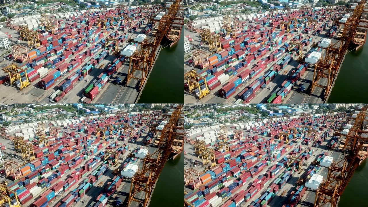 航空货柜海运码头港口轮船外贸易远洋运输物