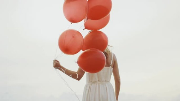 红气球美女