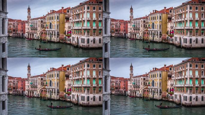 意大利威尼斯的运河房屋