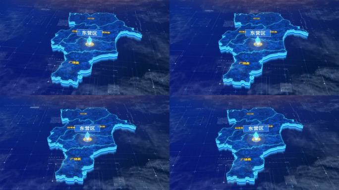 东营市东营区蓝色三维科技区位地图