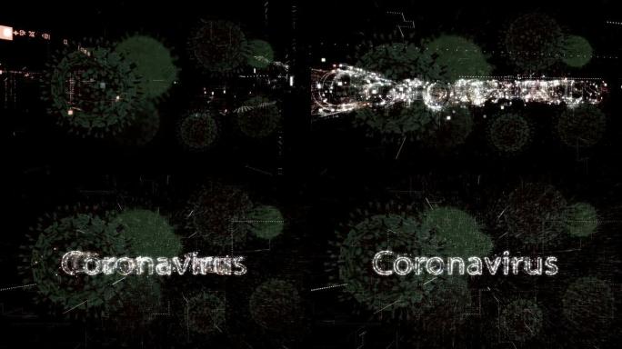 冠状病毒爆发标题背景