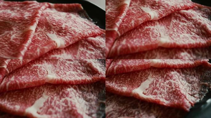 Suskiyaki shabu日本厨房的切片牛肉