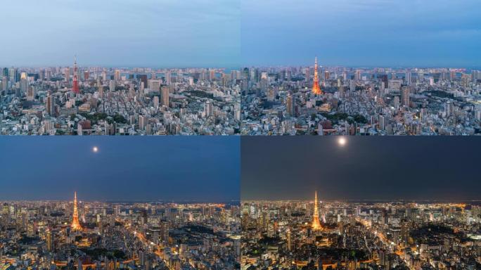 鸟瞰图中的东京小镇