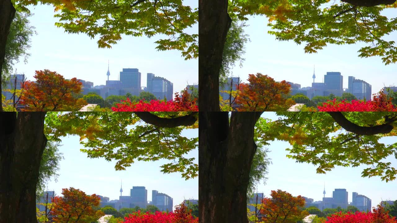 韩国首尔市的秋天韩国首尔市的秋天